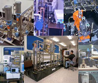 equipment and lab collage